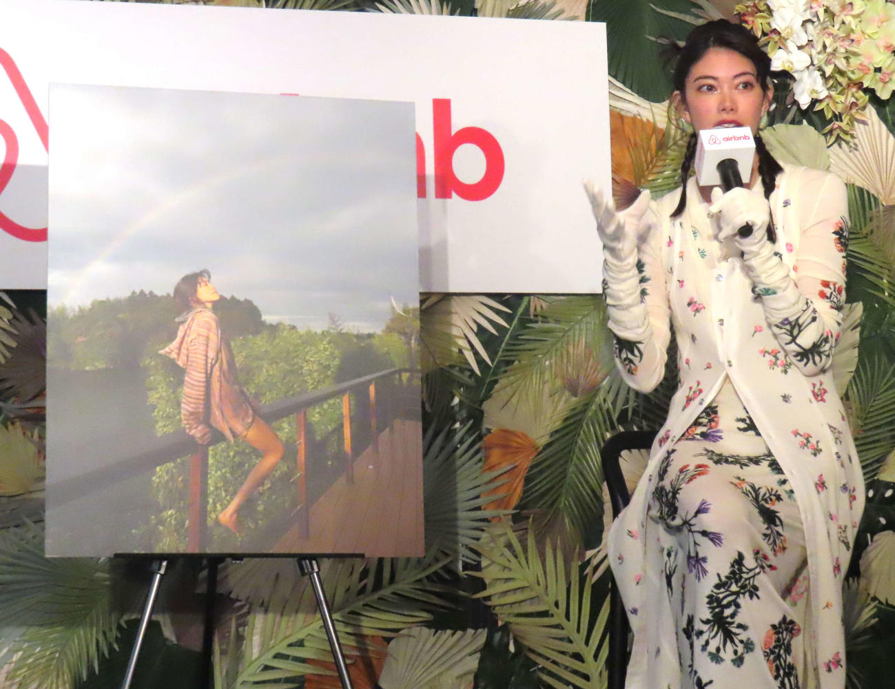 Airbnb Japan「開放的な旅」PRイベントに出席した森星