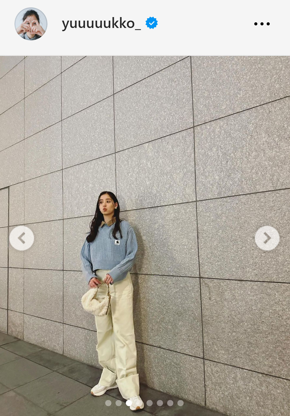 新木優子のインスタグラムから