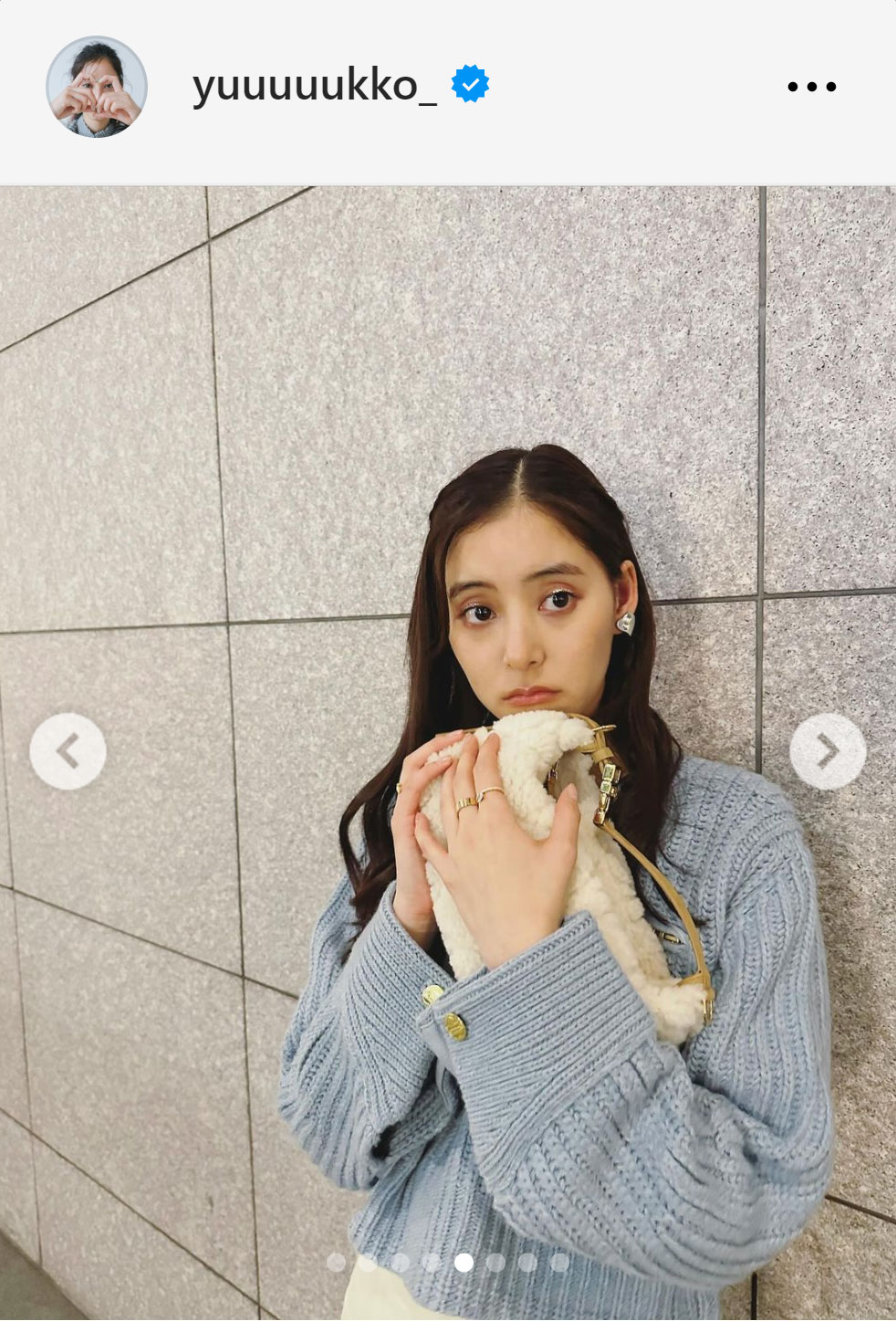 新木優子のインスタグラムから