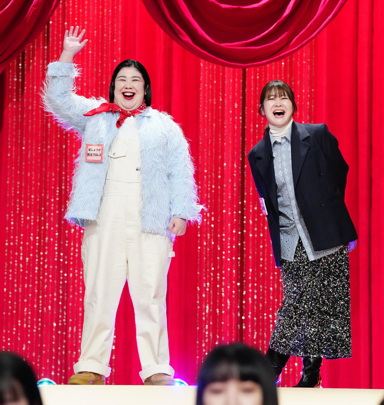 「女芸人No．1決定戦　THE W 2023」の決勝に進出した紅しょうがの熊元プロレス（左）と稲田美紀（撮影・江口和貴）