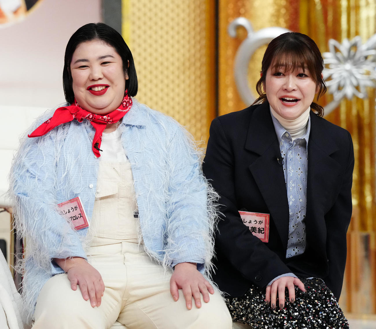 「女芸人No．1決定戦　THE W 2023」の決勝に進出した紅しょうがの熊元プロレス（左）と稲田美紀（撮影・江口和貴）
