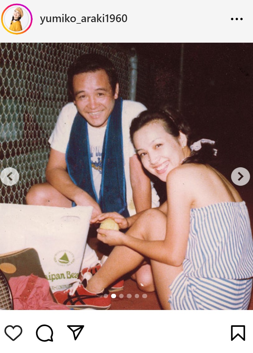 荒木由美子のインスタグラムから