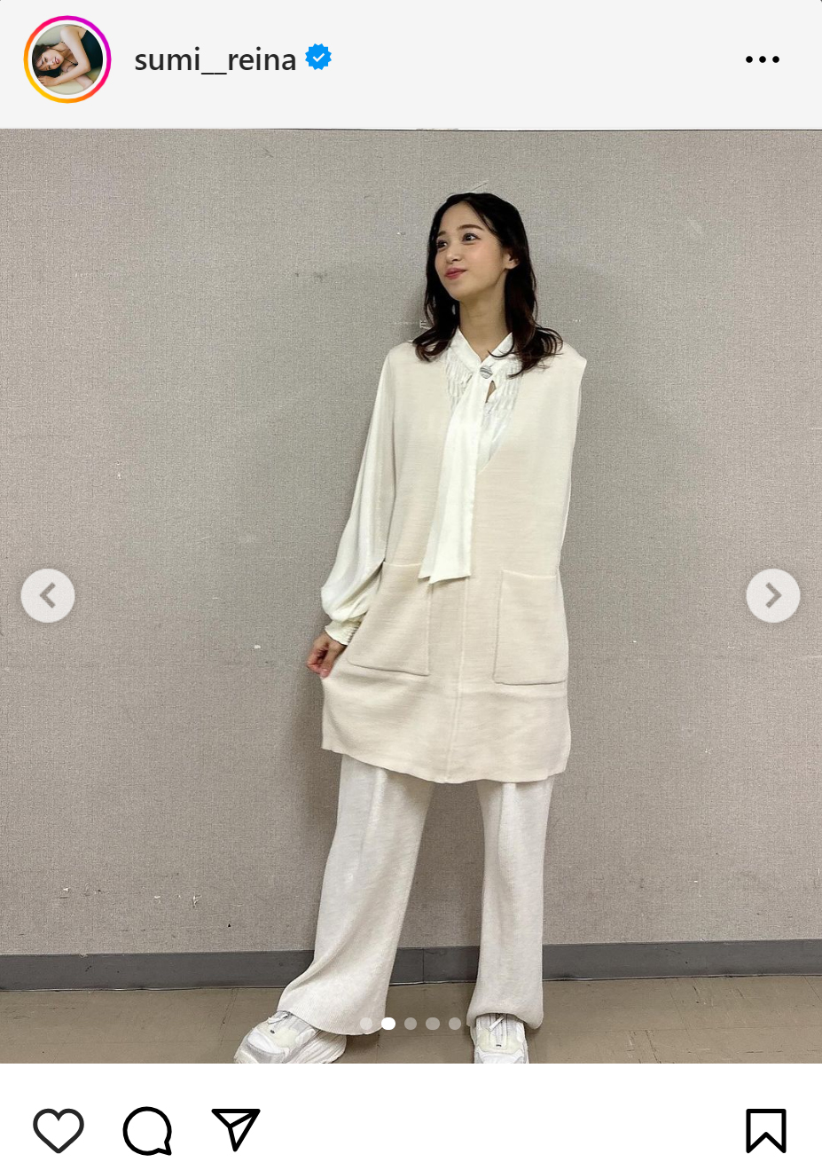 鷲見玲奈のインスタグラムから