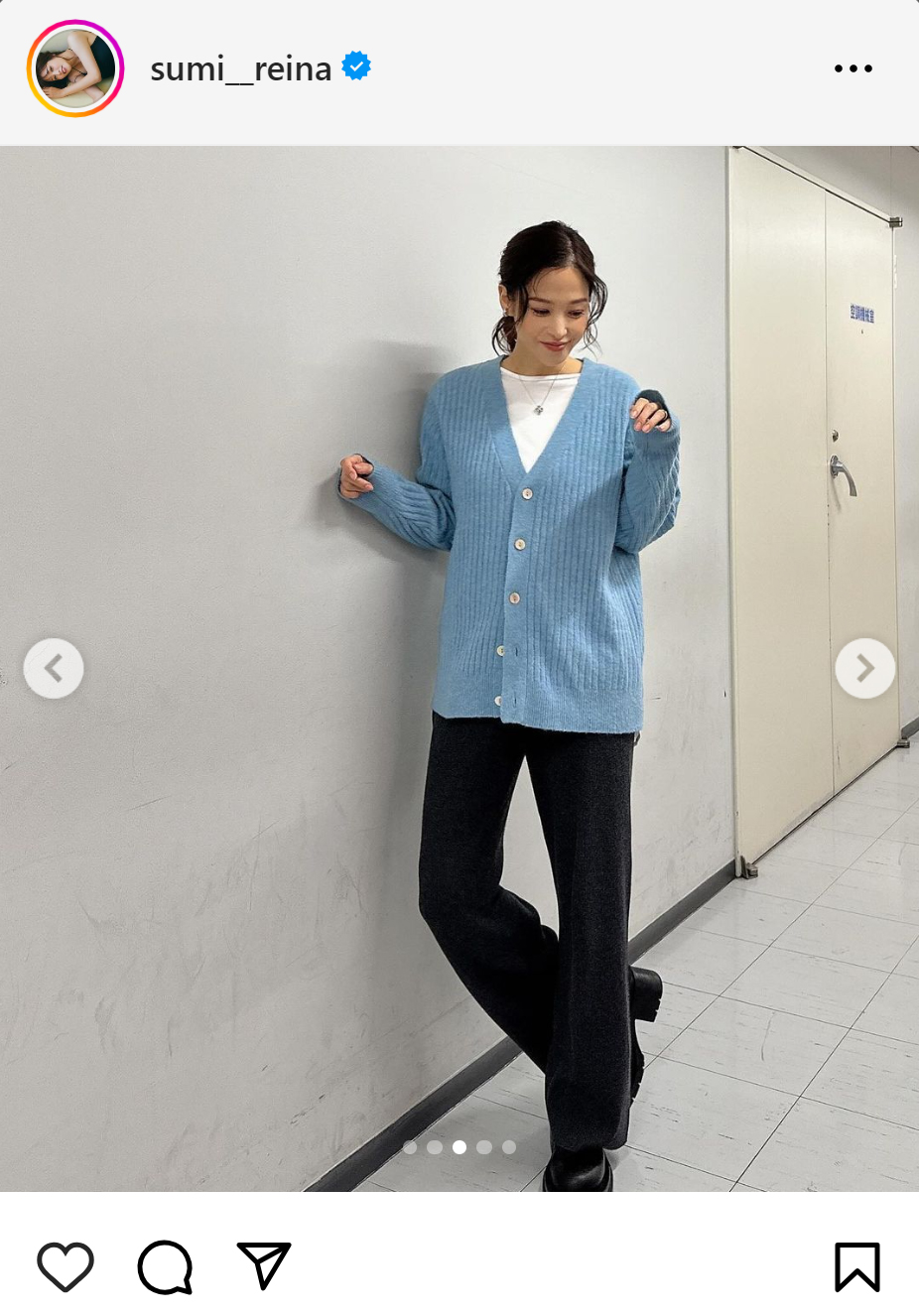 鷲見玲奈のインスタグラムから