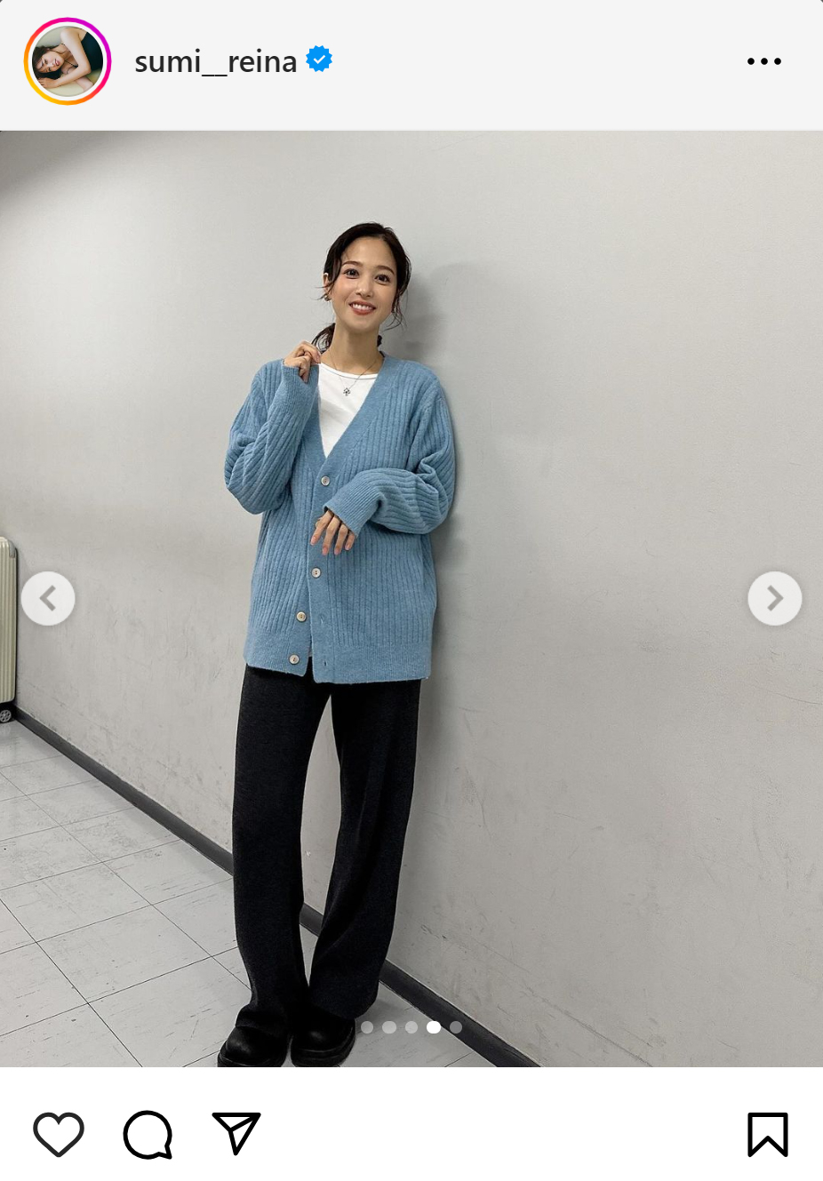 鷲見玲奈のインスタグラムから
