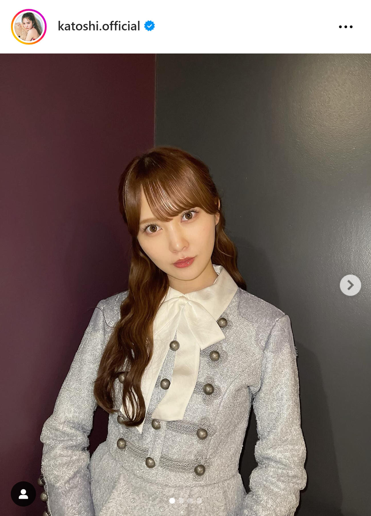 日向坂46加藤史帆のインスタグラムから
