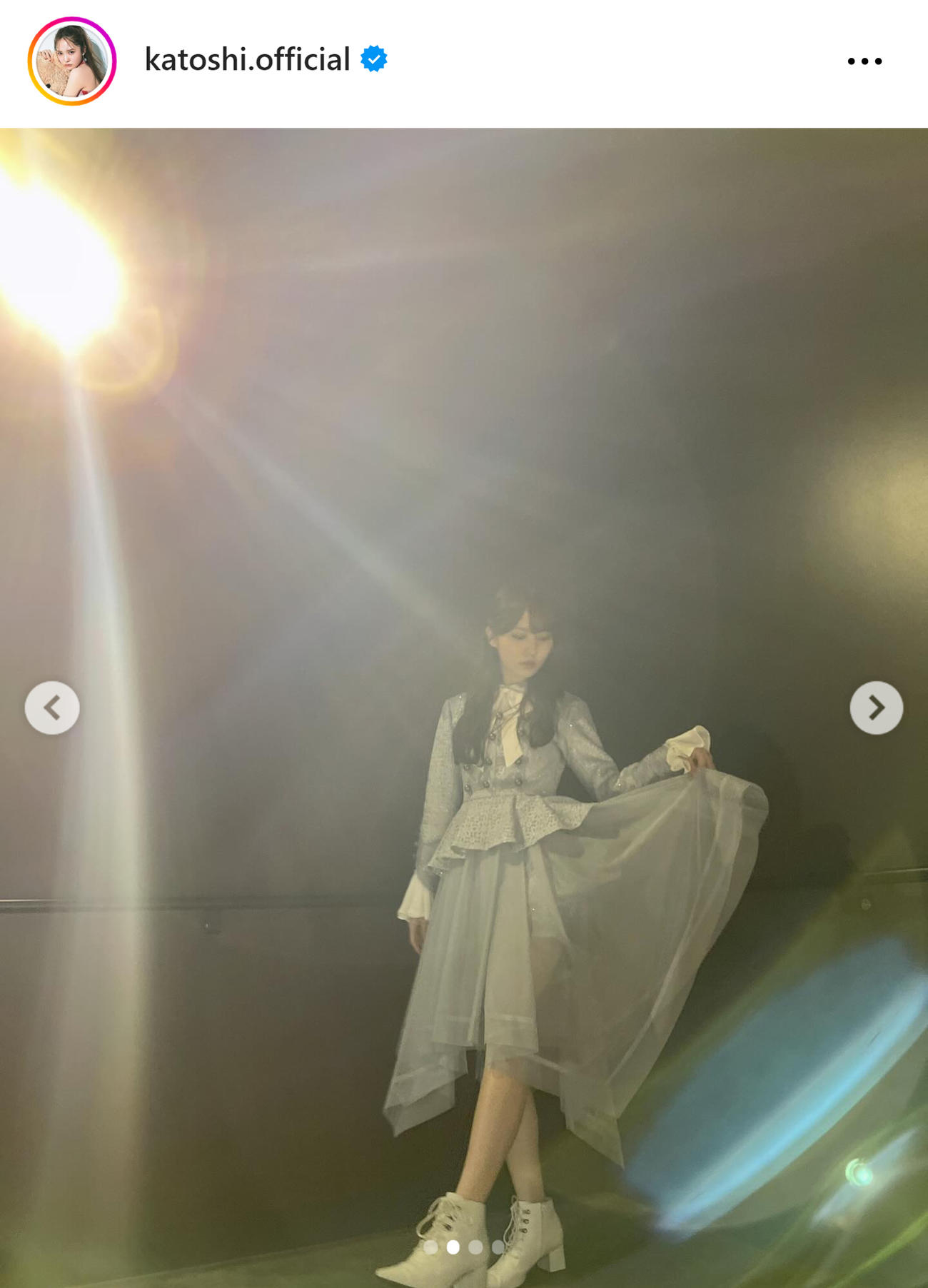 日向坂46加藤史帆のインスタグラムから