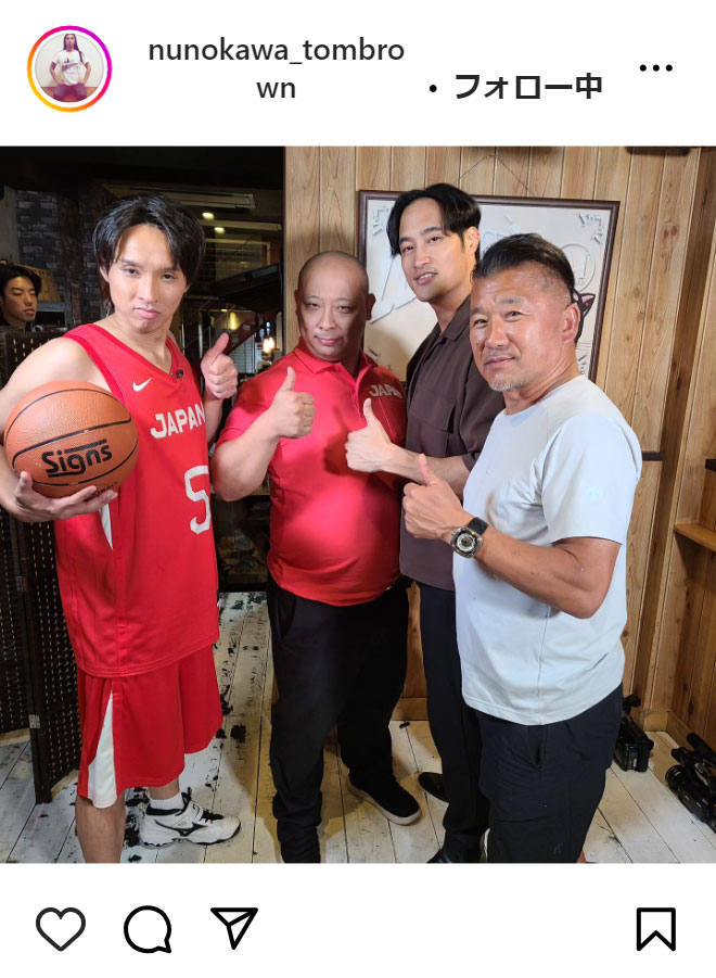 トム・ブラウン布川ひろきのインスタグラムから