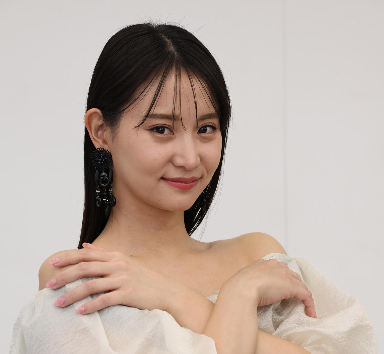 写真集「Capricious」発売について語った永尾まりや（撮影・中島郁夫）