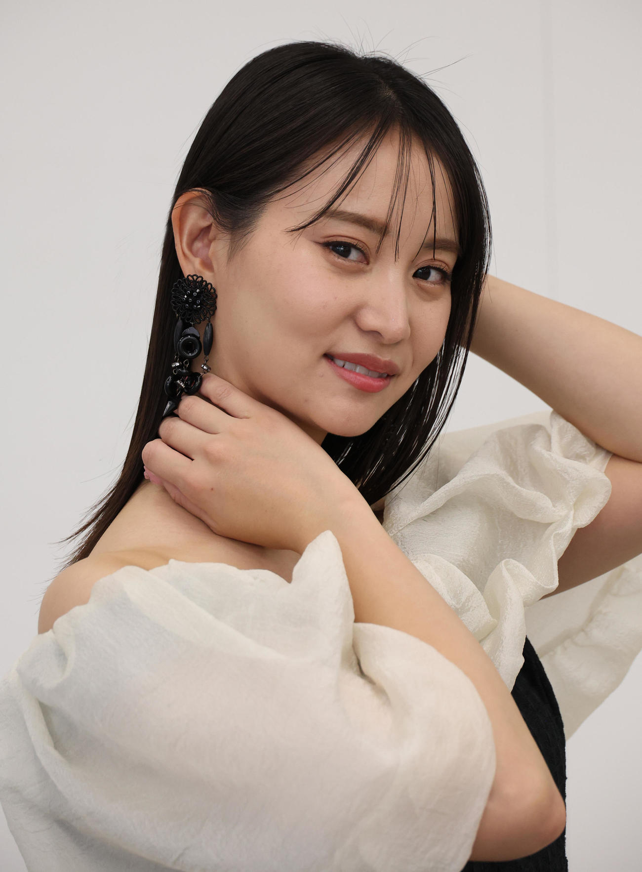 写真集「Capricious」発売について語った永尾まりや（撮影・中島郁夫）
