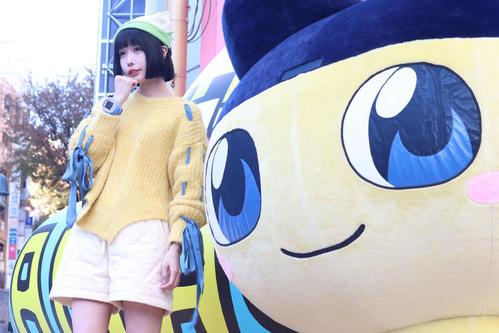 「Tamagotchi Uni Blue」リリースイベントに登壇したあのとまめっち(撮影・加藤理沙)