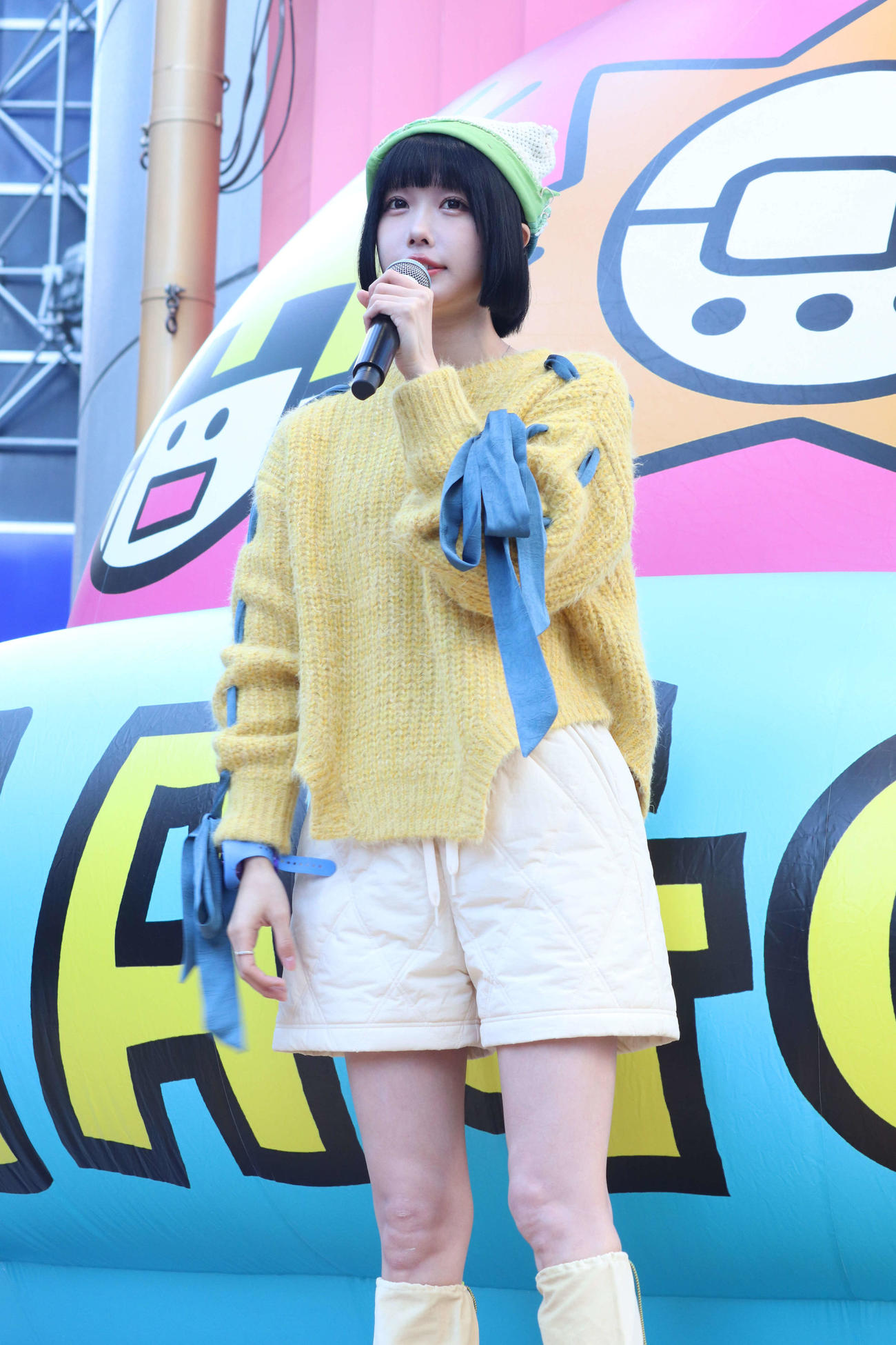 「Tamagotchi Uni Blue」リリースイベントに登壇したあの（撮影・加藤理沙）