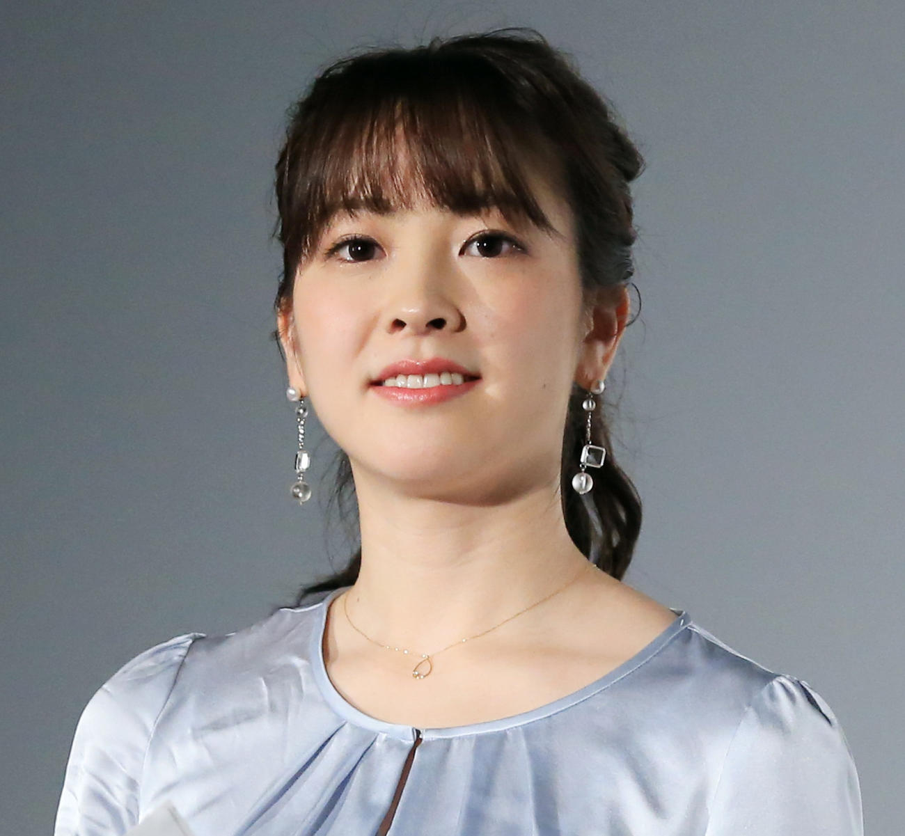 フジテレビ三上真奈アナ（2019年2月撮影）