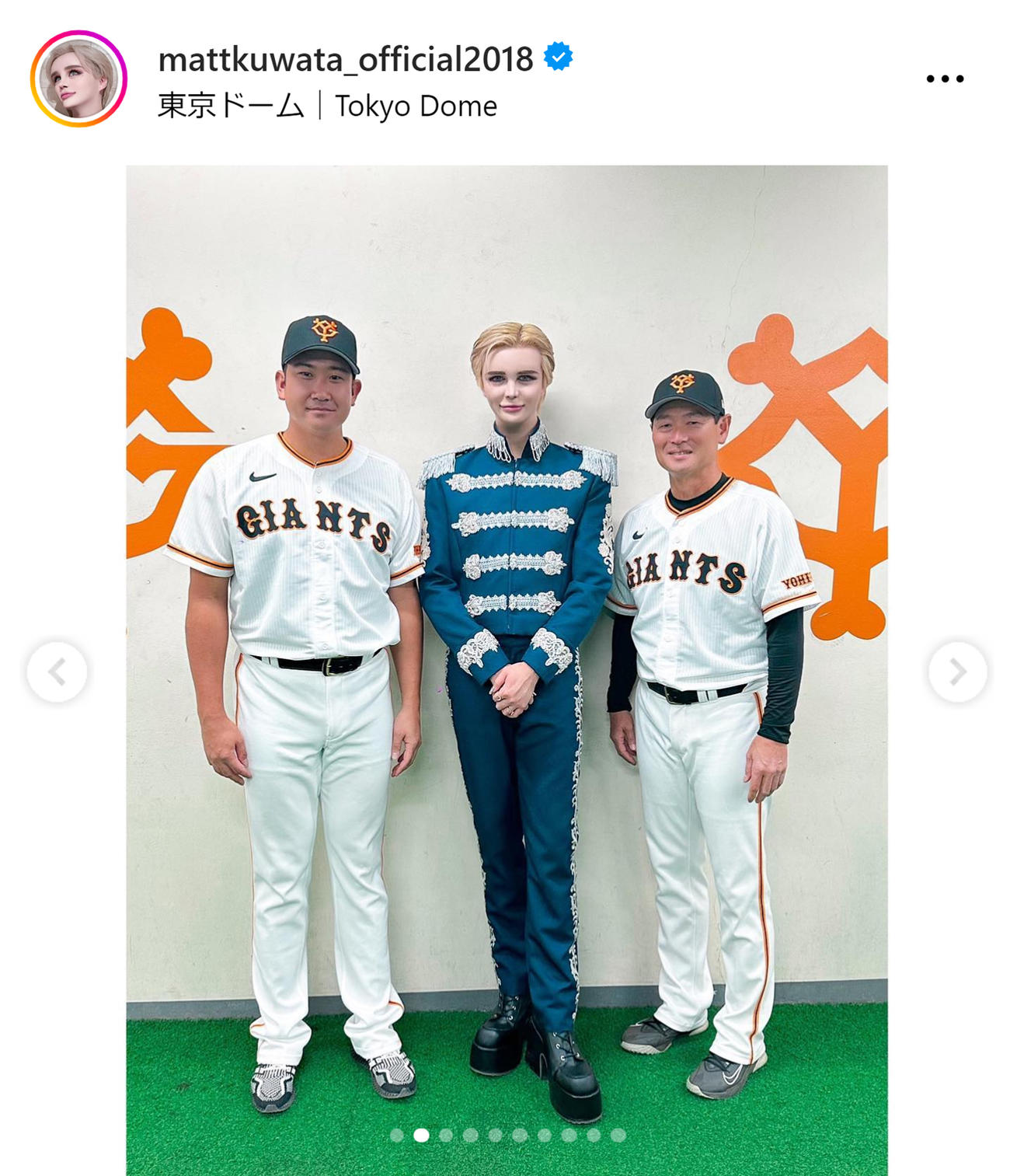 Mattのインスタグラムから