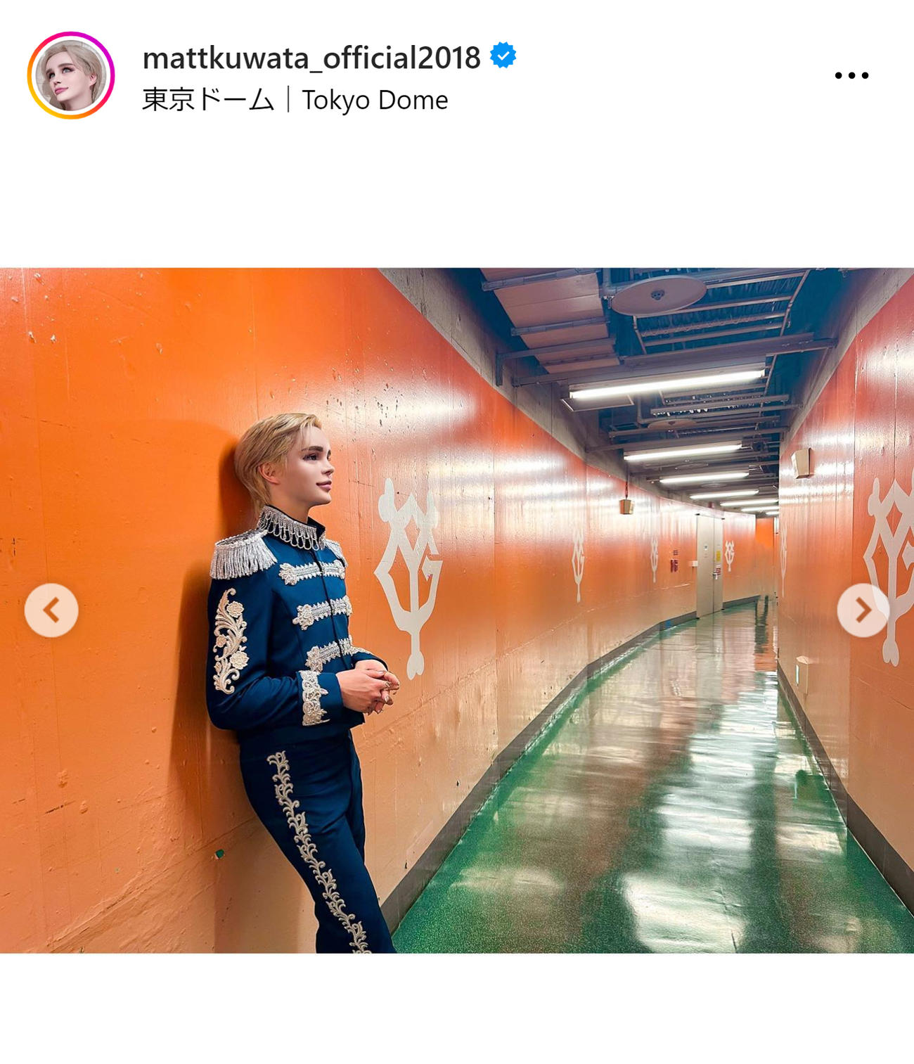 Mattのインスタグラムから