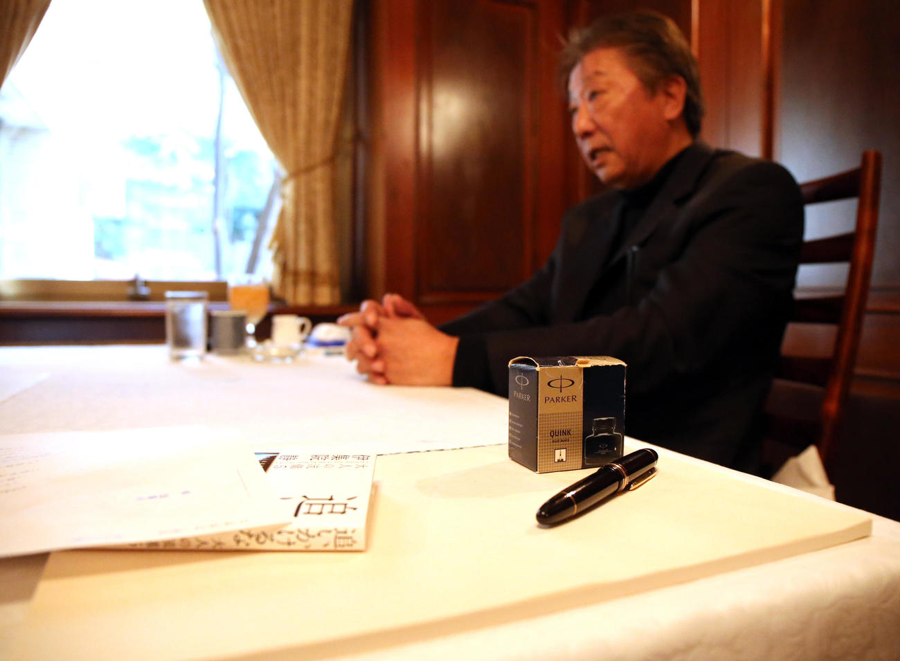 若い世代やこれからの日本について熱く語る伊集院静氏（15年12月撮影）