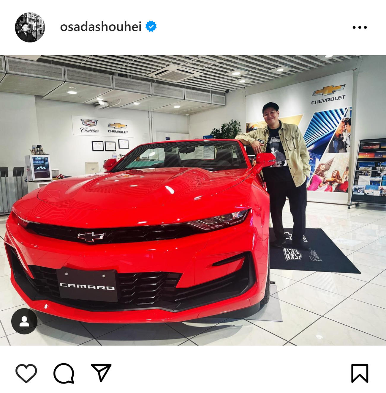 チョコレートプラネット長田庄平のインスタグラムから