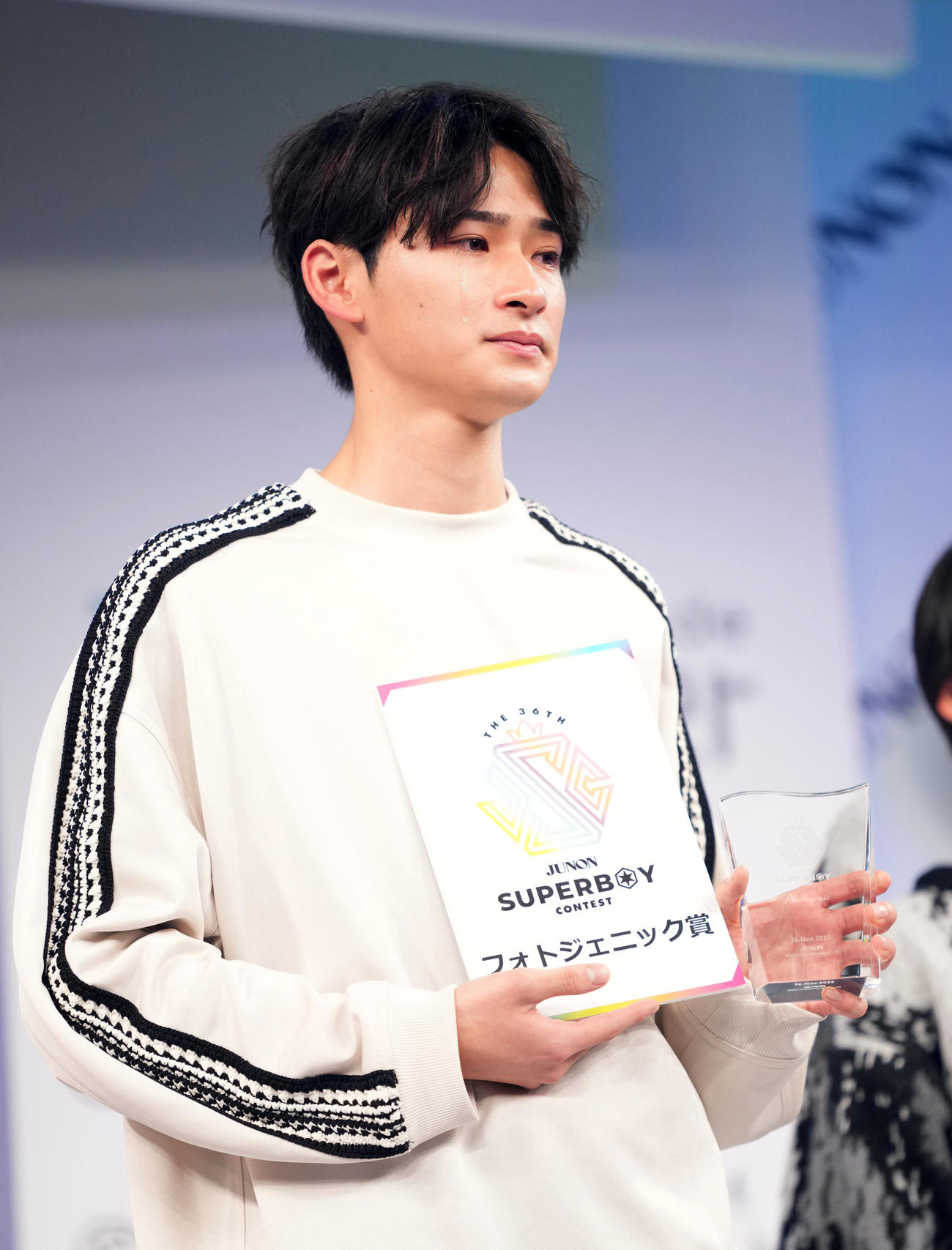 フォトジェニック賞を受賞した樫又龍ノ介（撮影・横山健太）