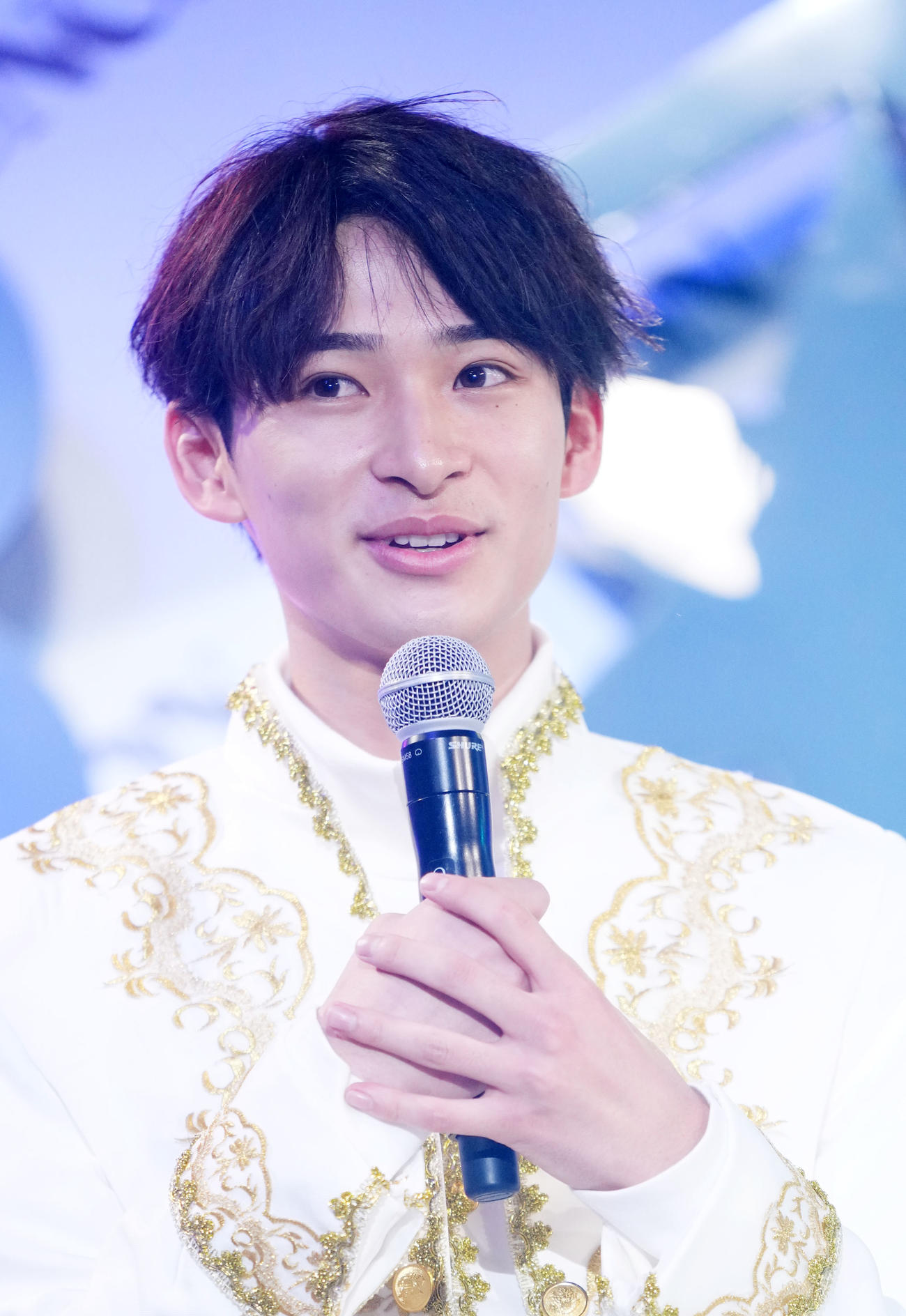 自由パフォーマンスを終え笑顔を見せる樫又龍ノ介（撮影・横山健太）