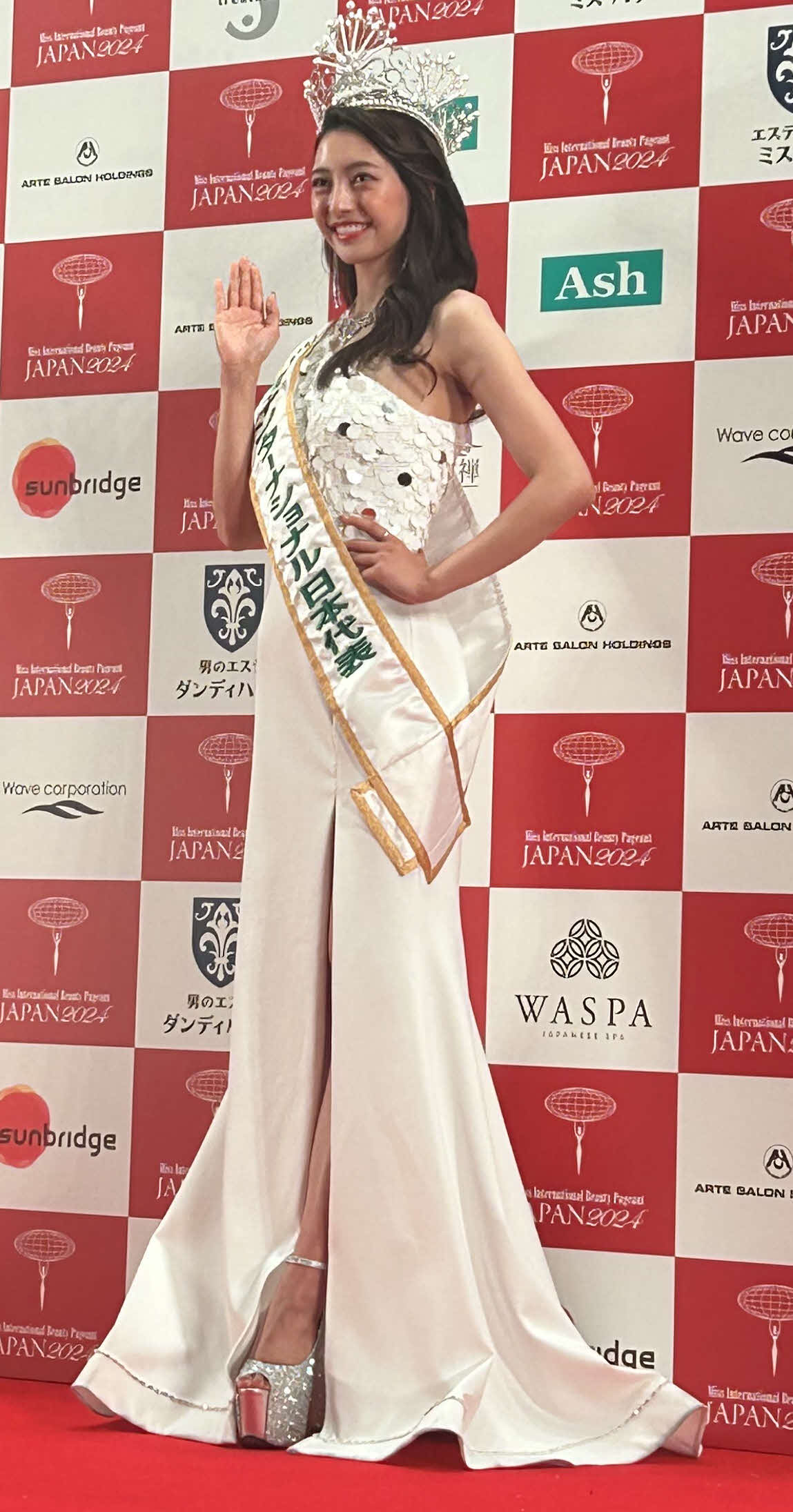 2024ミス・インターナショナル日本代表に選ばれた植田明依さん（撮影・松尾幸之介）