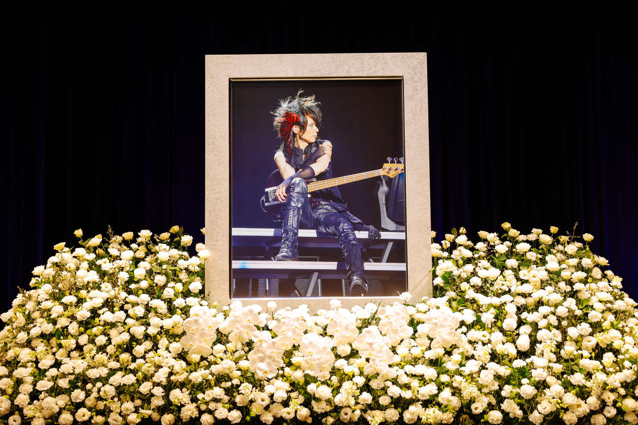 HEATH　お別れ会－献花式　「HEATH Farewell＆Flower Offering Ceremony」で飾られたHEATHさんの写真