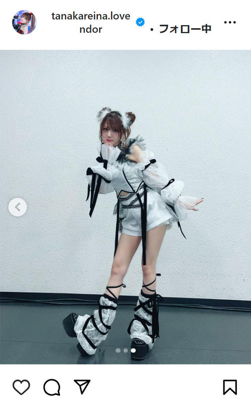 田中れいな、超ミニ丈のアイドル衣装姿「現役過ぎる」の声 モー娘