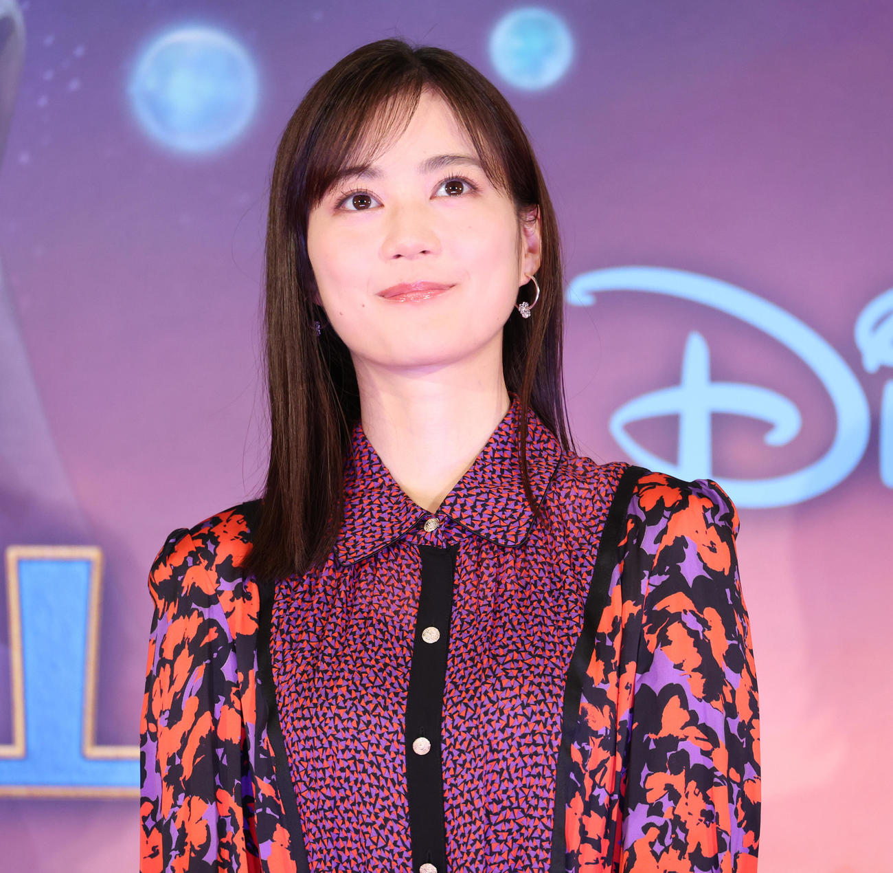 映画「ウィッシュ」の舞台あいさつを行う生田絵梨花（撮影・中島郁夫）