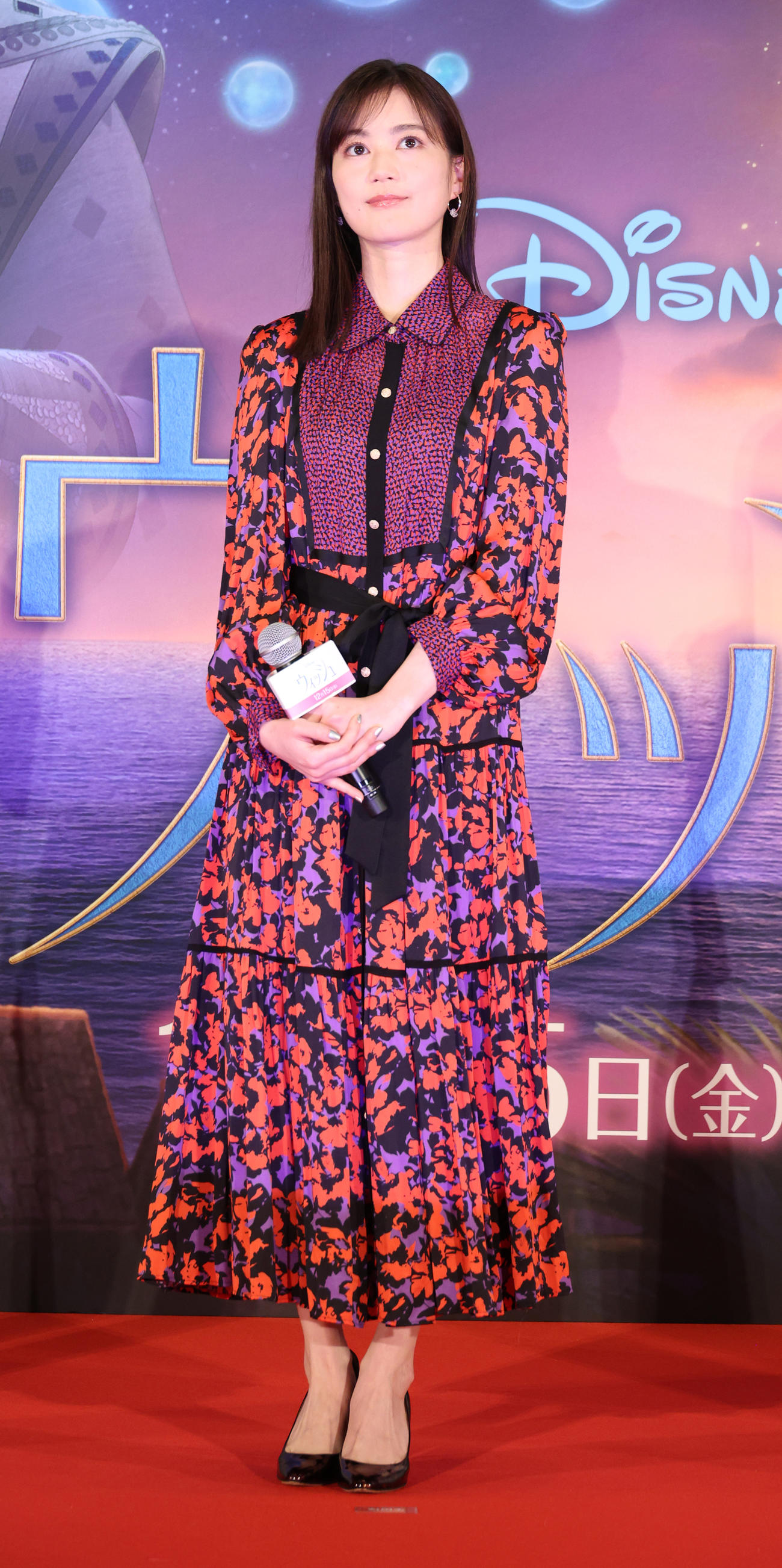 映画「ウィッシュ」の舞台あいさつを行う生田絵梨花（撮影・中島郁夫）