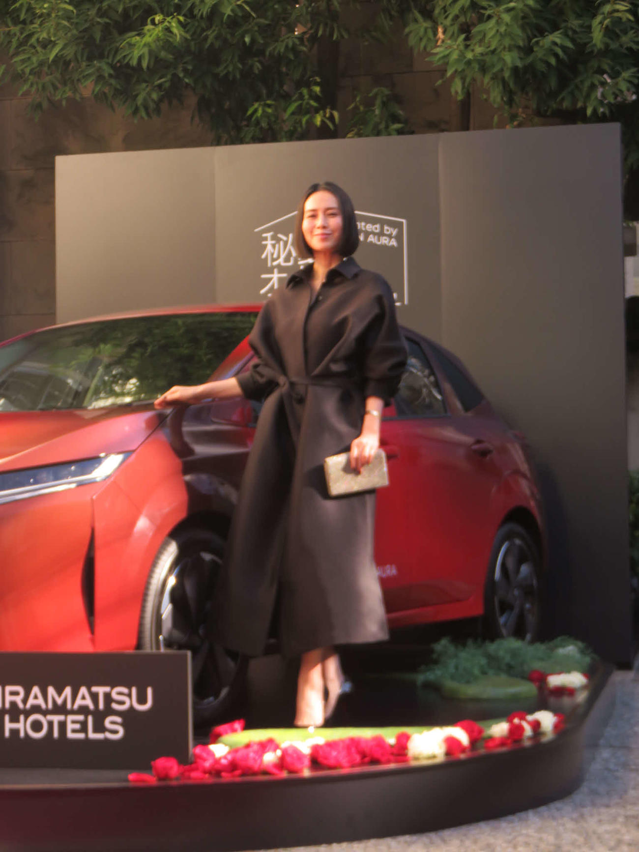 「秘密のオーベルジュ　Presented by NISSAN AURA」レセプションパーティーに出席した中谷美紀
