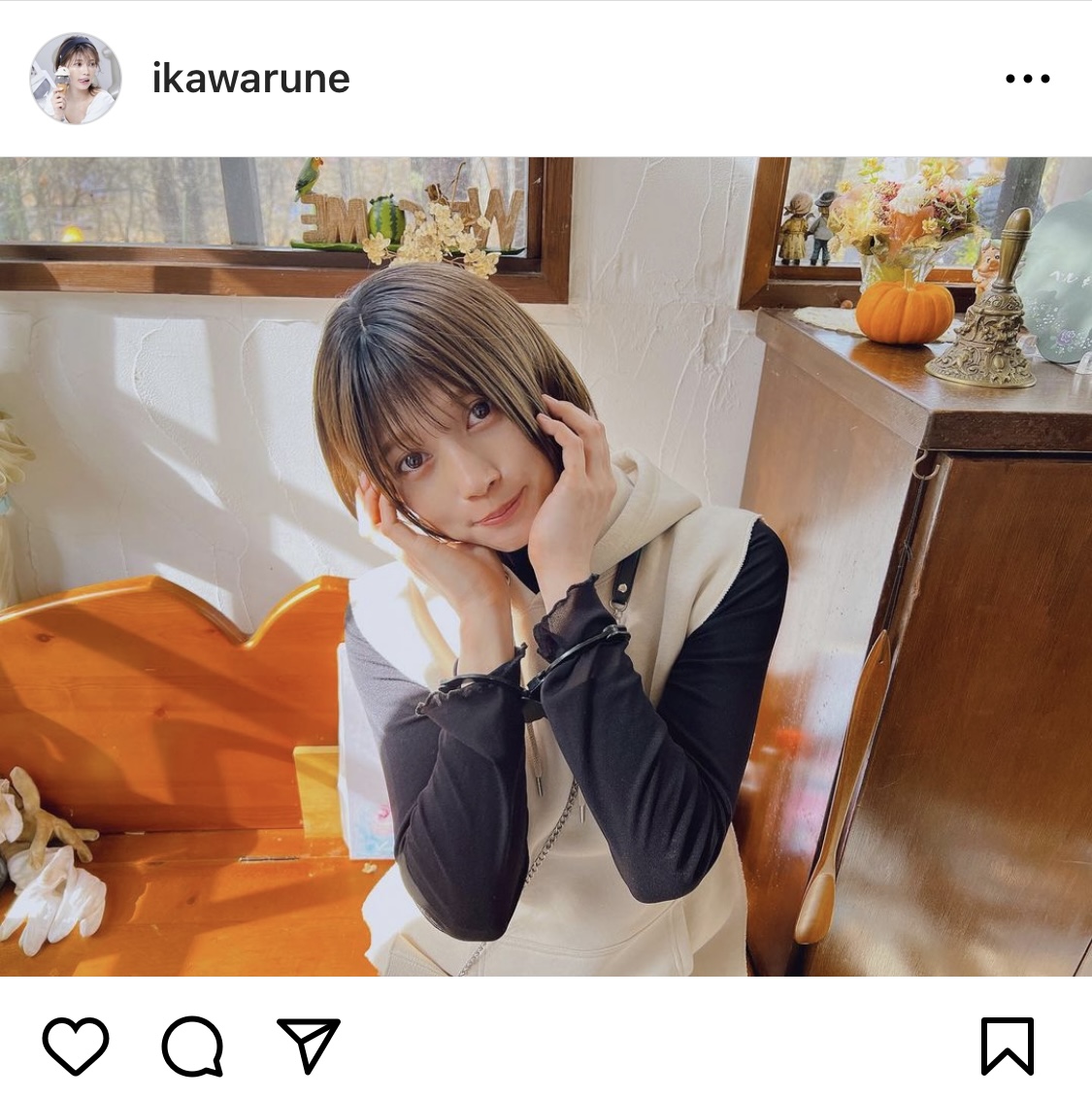 井川瑠音さんインスタグラムから