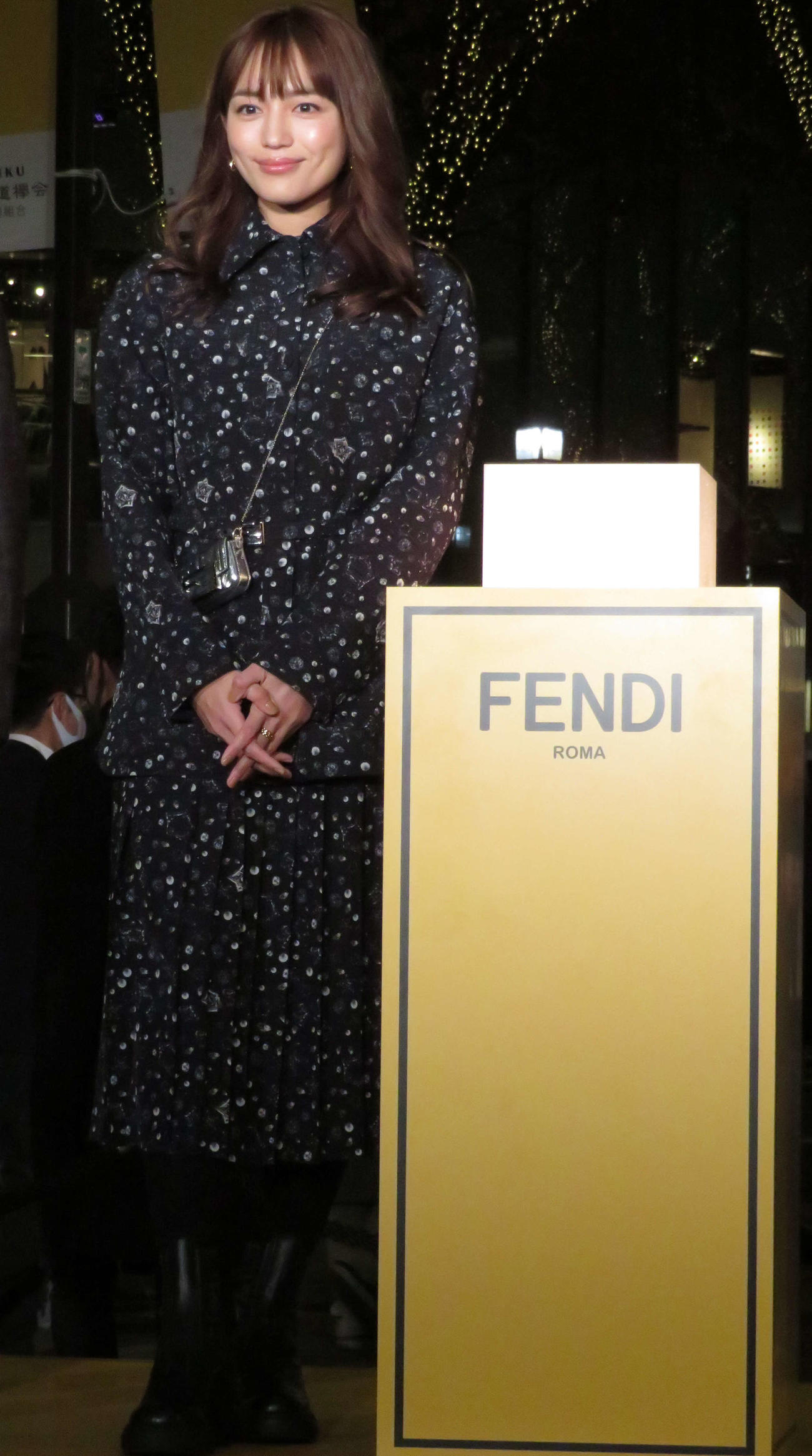 「表参道　フェンディイルミネーション　2023」点灯式に出席した川口春奈