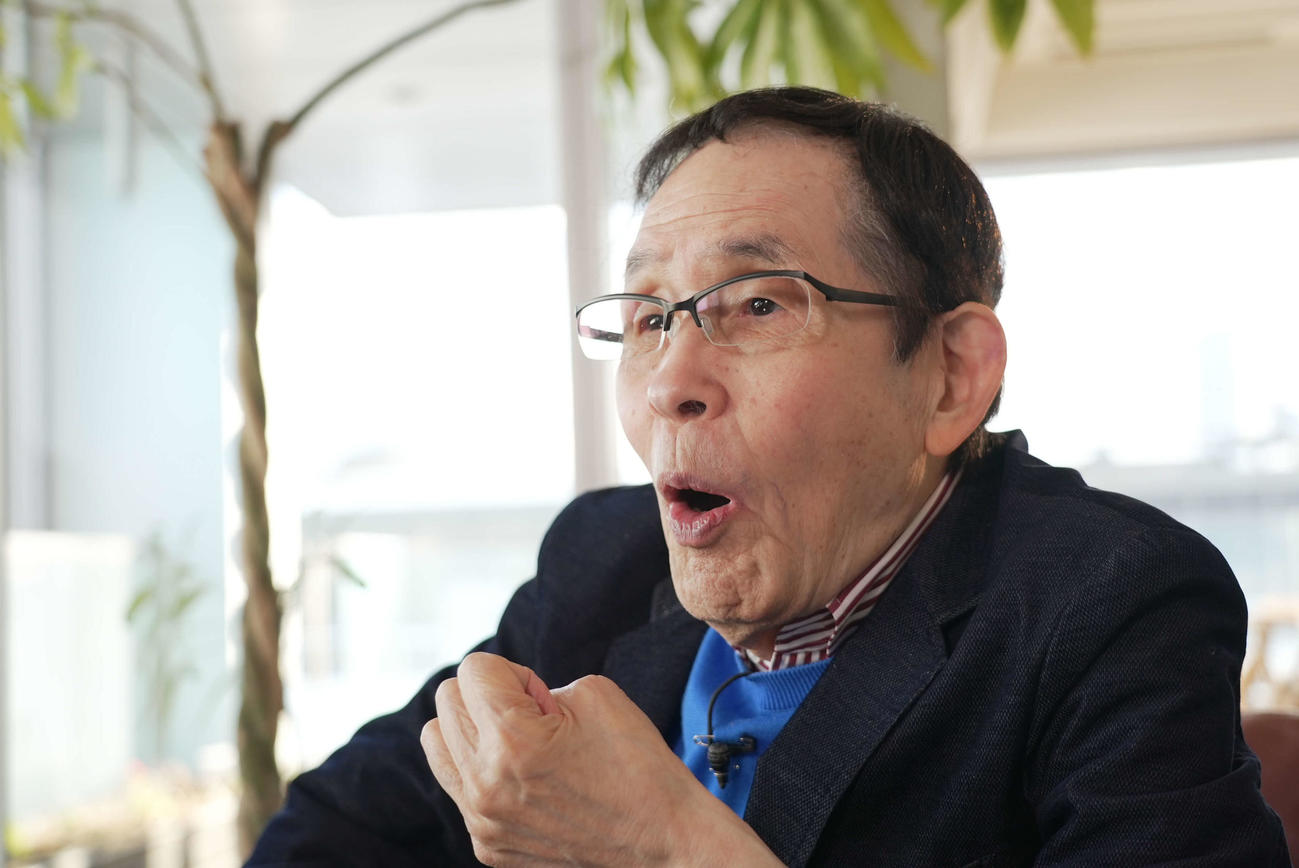日本テレビの年末特番「箱根駅伝伝説のシーン表と裏3時間SP」にインタビュー出演する萩本欽一