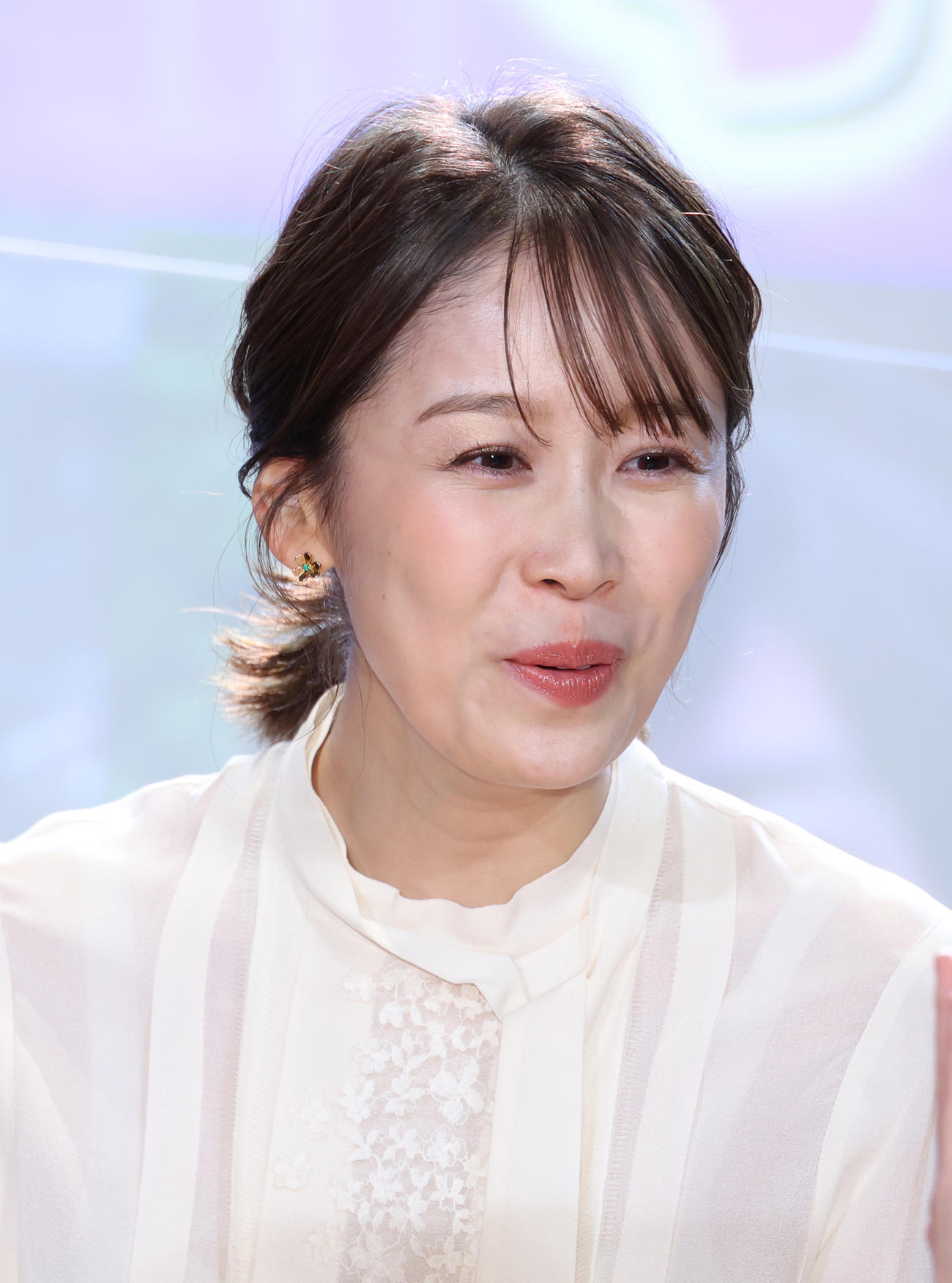 「THE WILLIAMS DAY」に参加した良原安美アナウンサー（撮影・中島郁夫）