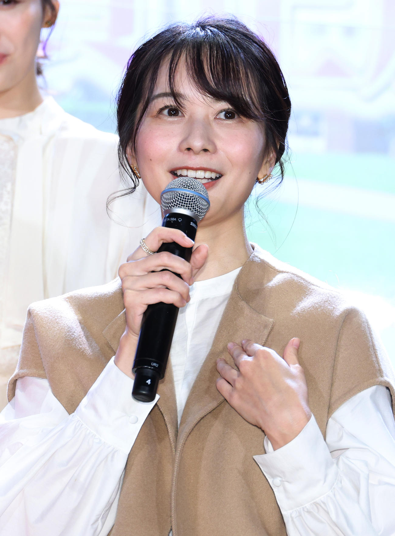 「THE WILLIAMS DAY」に参加した高見侑里アナウンサー（撮影・中島郁夫）