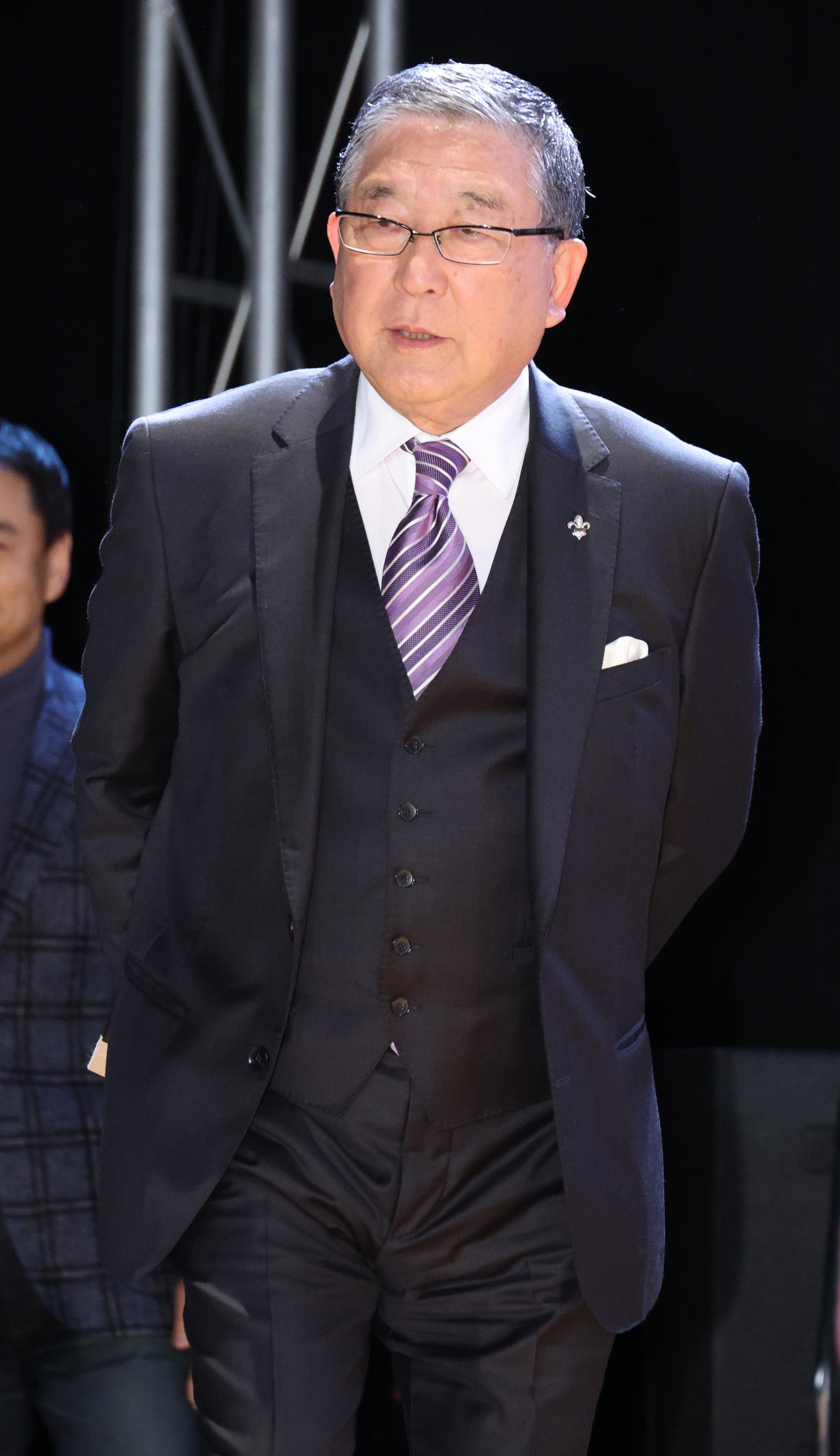 「THE WILLIAMS DAY」に参加した徳光和夫アナウンサー（撮影・中島郁夫）