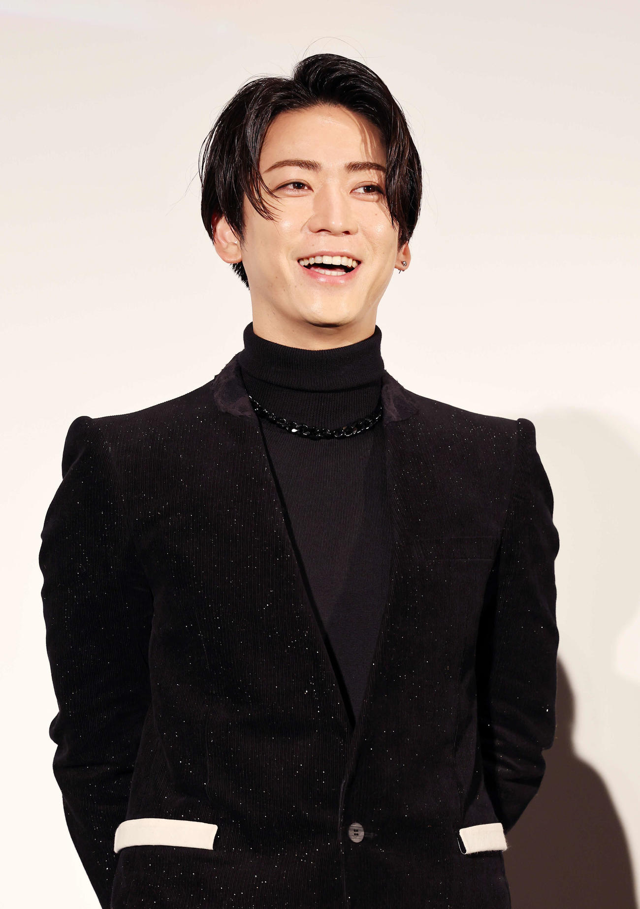 「怪物の木こり」公開記念舞台あいさつに臨む亀梨和也（撮影・鈴木正人）