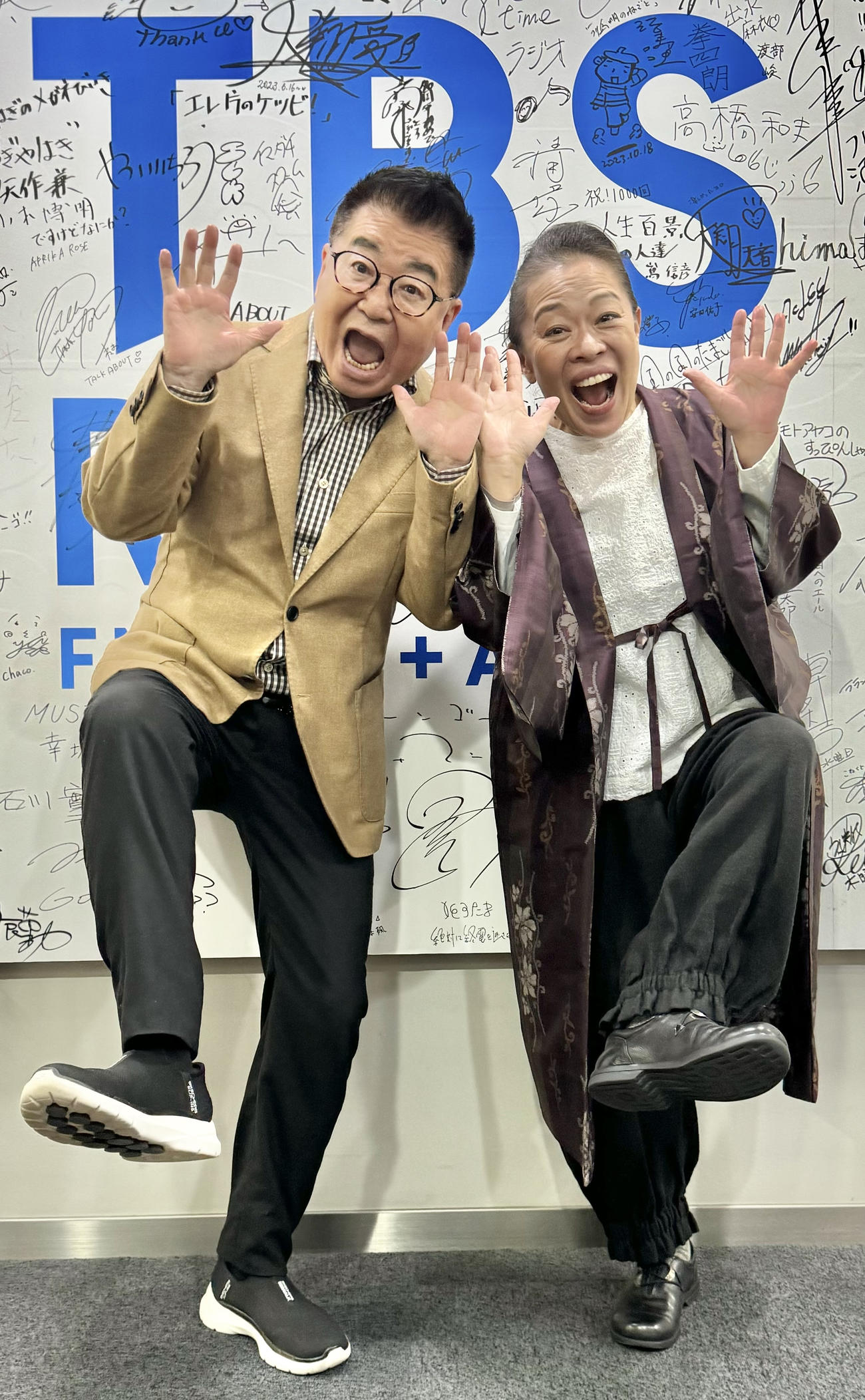 生島ヒロシ（左）と柴田理恵