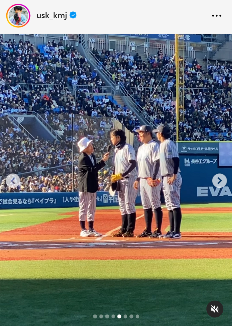 上地雄輔のインスタグラムから