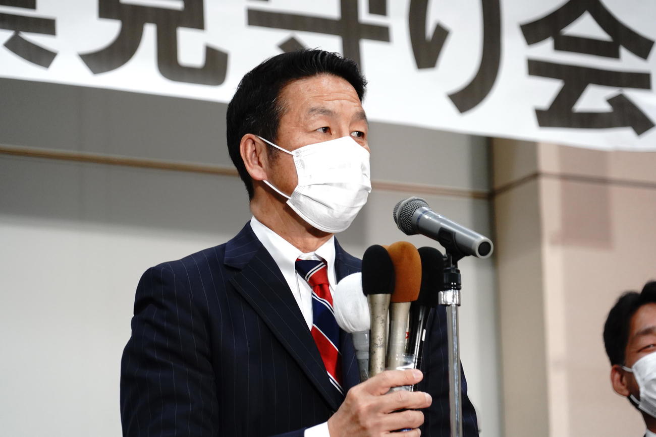 米山隆一議員（2021年10月31日撮影）