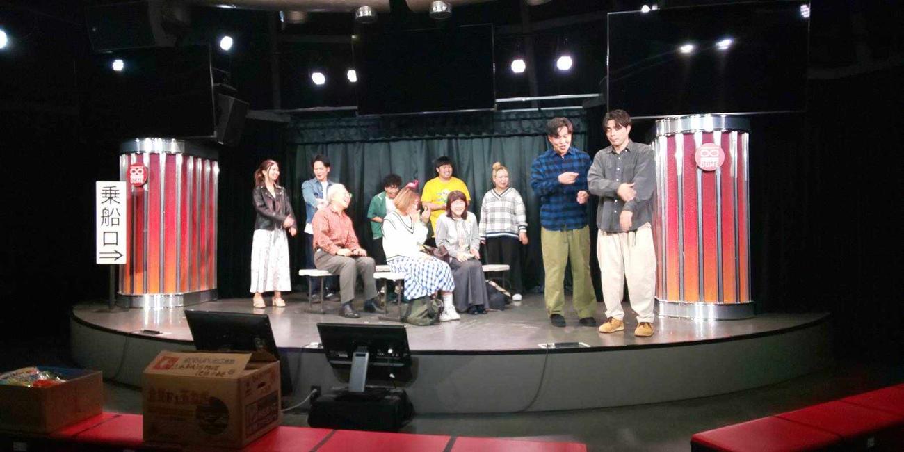 「吉本養成所物語・2～オレたちの卒業公演・2023　冬～」で熱演する若手芸人たち
