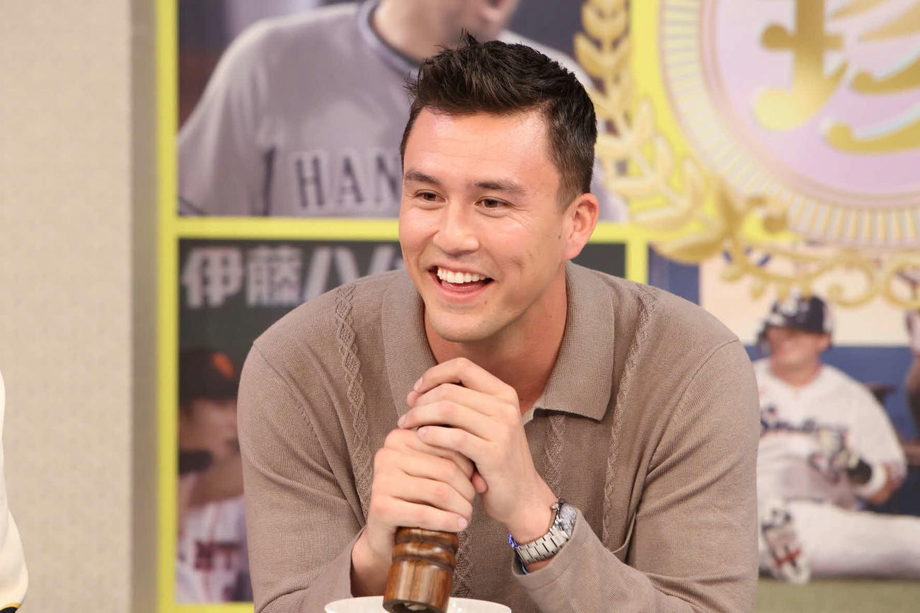 「中居正広のプロ野球珍プレー好プレー大賞2023」に出演するラーズ・ヌートバー
