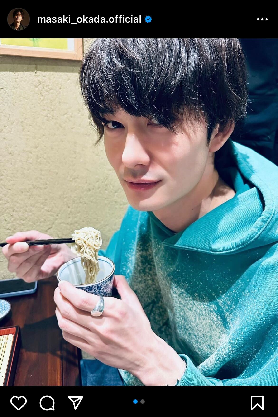 岡田将生インスタグラムから