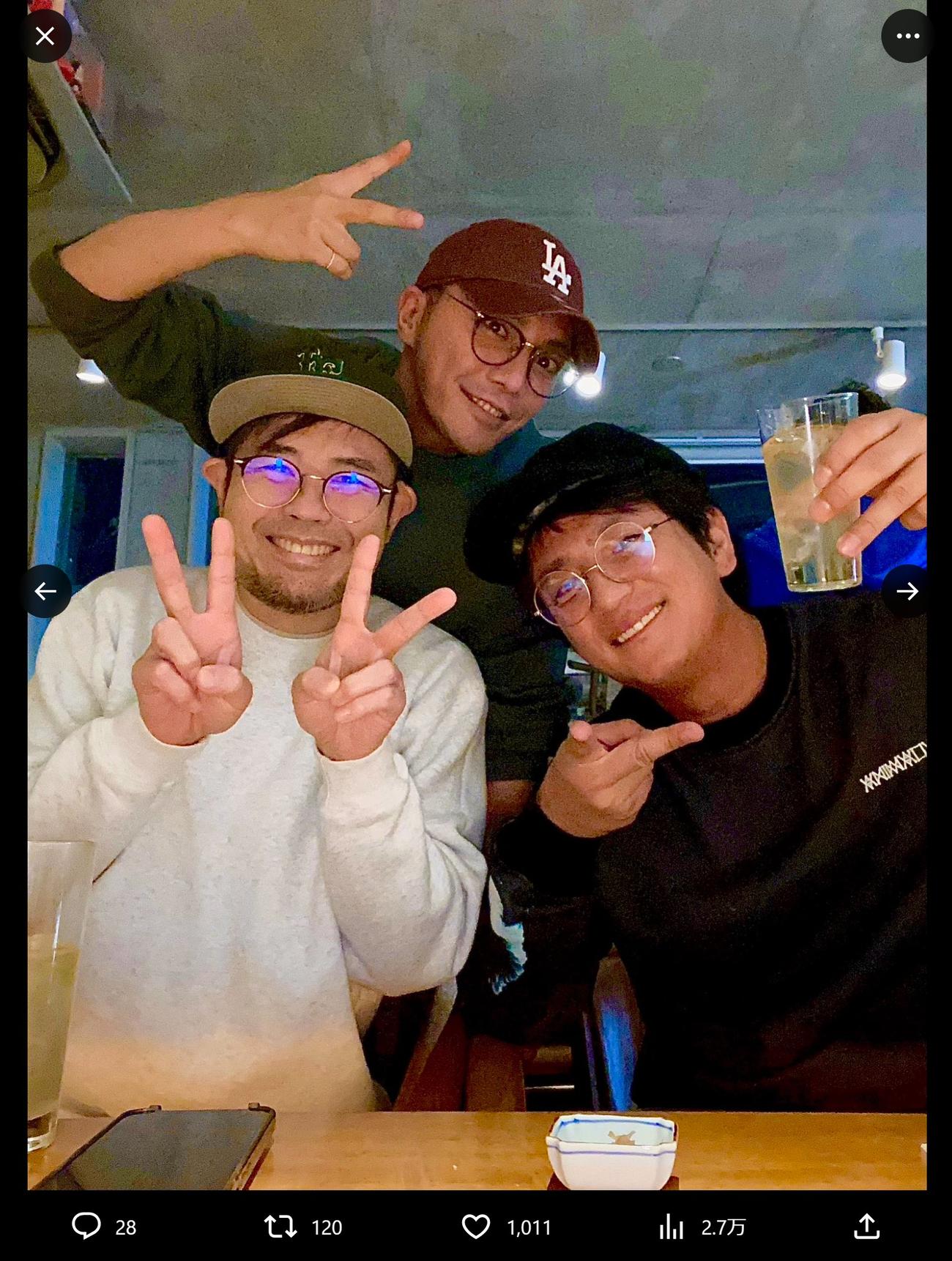 品川祐のXから