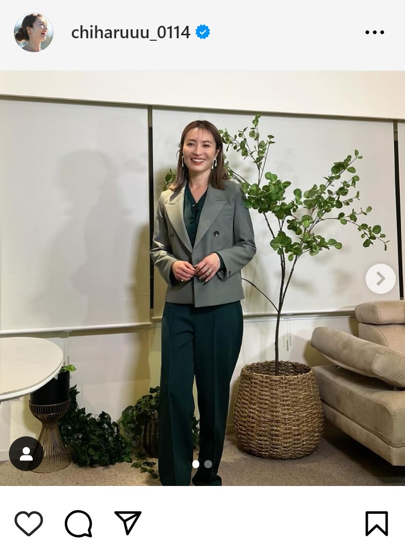 新山千春のインスタグラムから