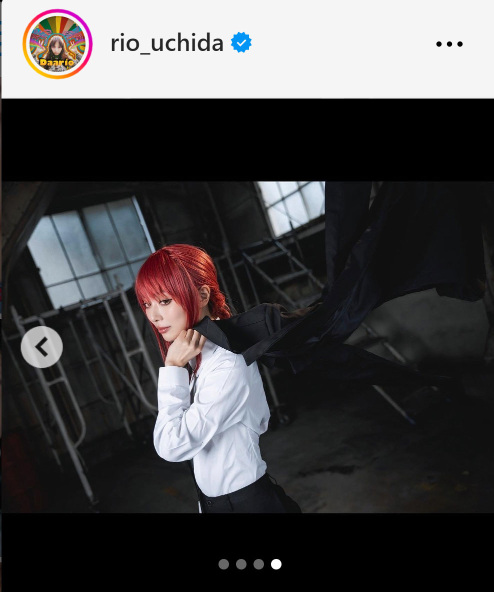 内田理央のインスタグラムから
