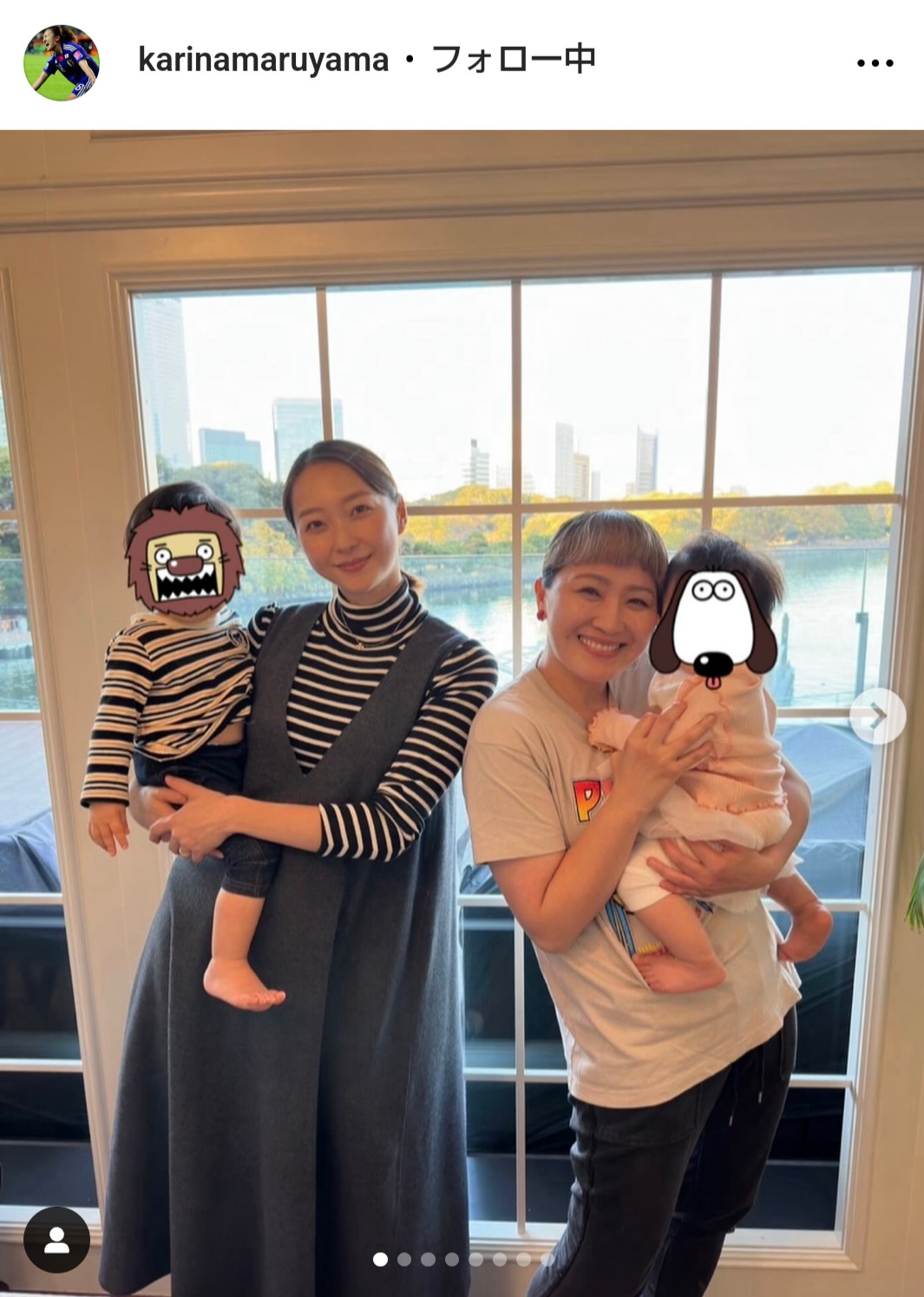 丸山桂里奈のインスタグラムから