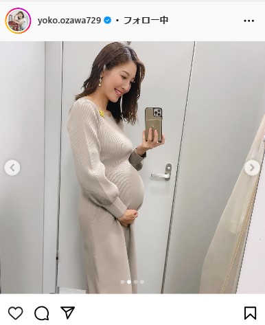 小澤陽子アナウンサーのインスタグラムから