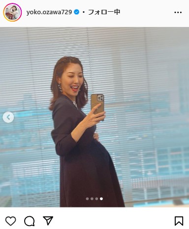 小澤陽子アナウンサーのインスタグラムから
