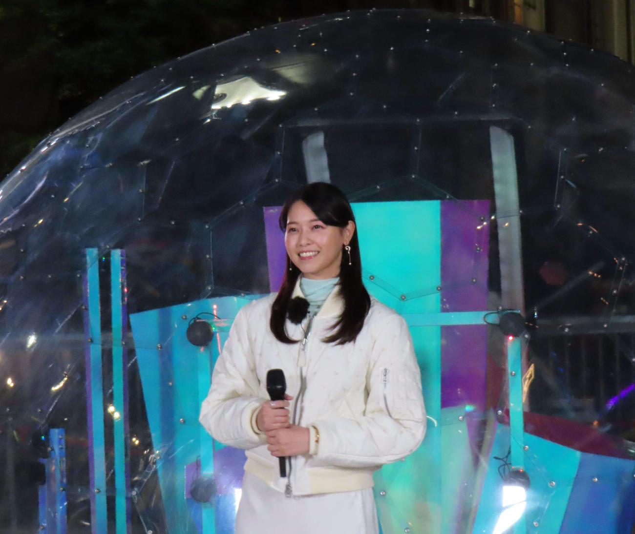 点灯式に出席した西野七瀬