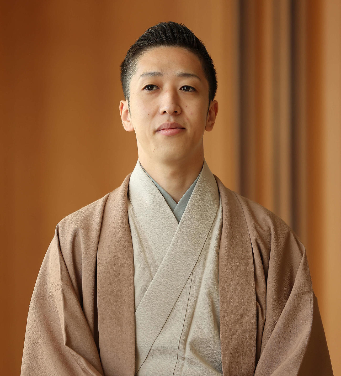 取材会に臨む中村梅枝（撮影・河田真司）